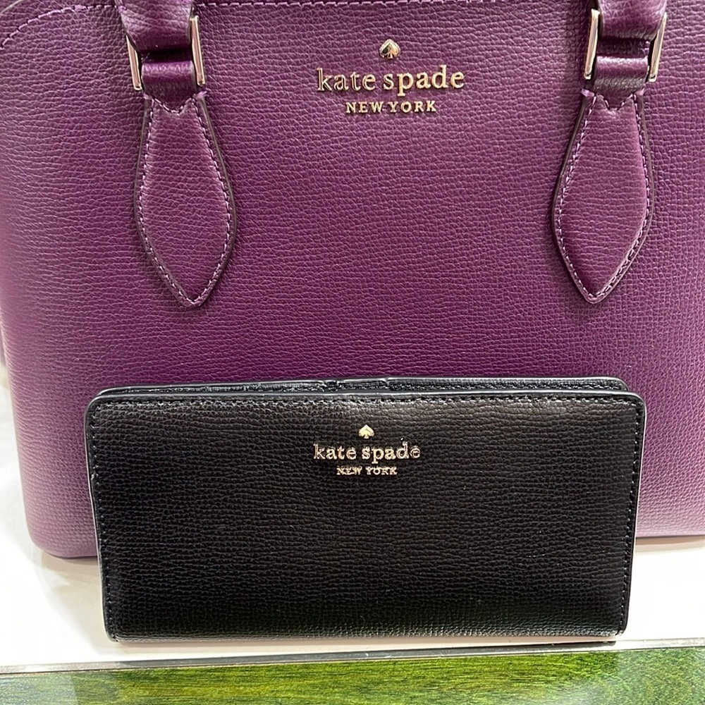 Kate Spade Darcy Large Slim Bifold Wallet 
Black - Picture 10 of 16